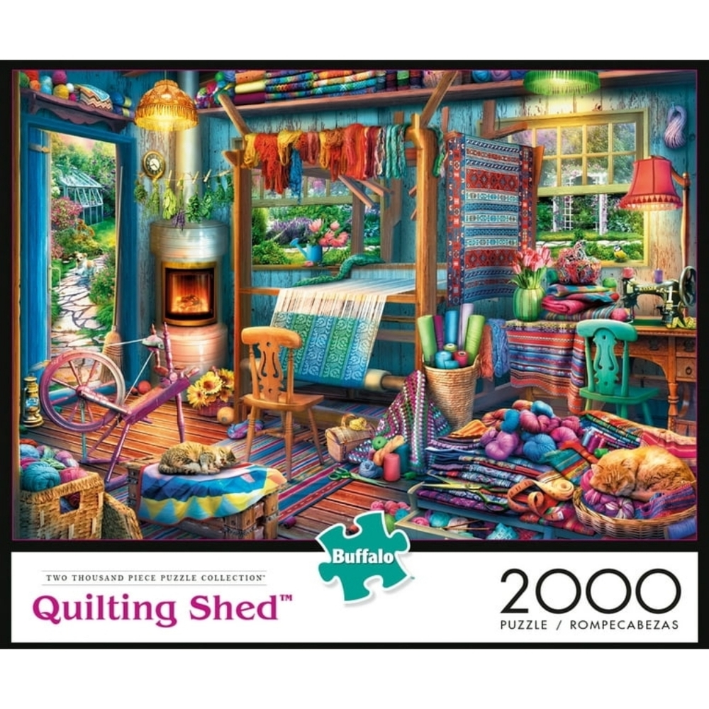 Buffalo Games 2000 Piece "Quilting Shed" Puzzle